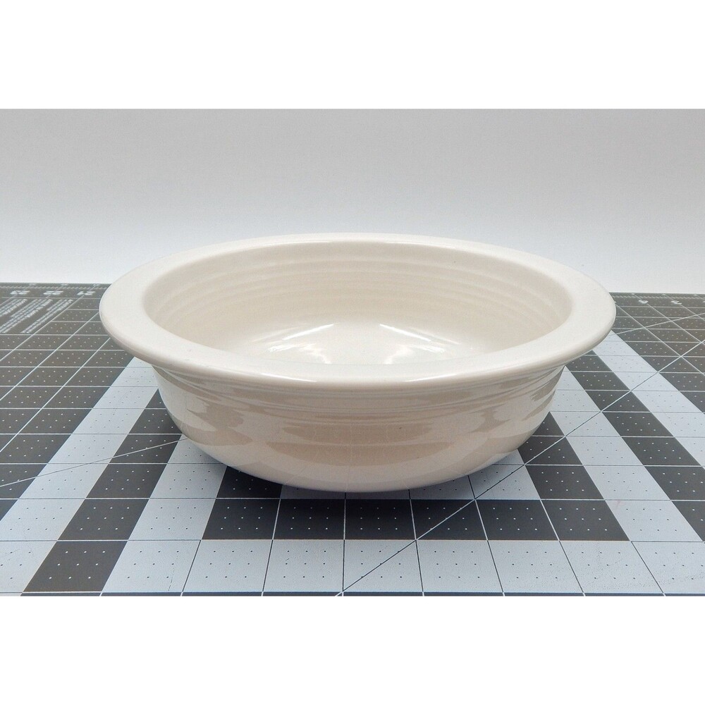 Fiesta White Nappy 8-1/2 Inch Bowl Vegetable Serving Fiestaware HLC USA - Picture 3 of 13